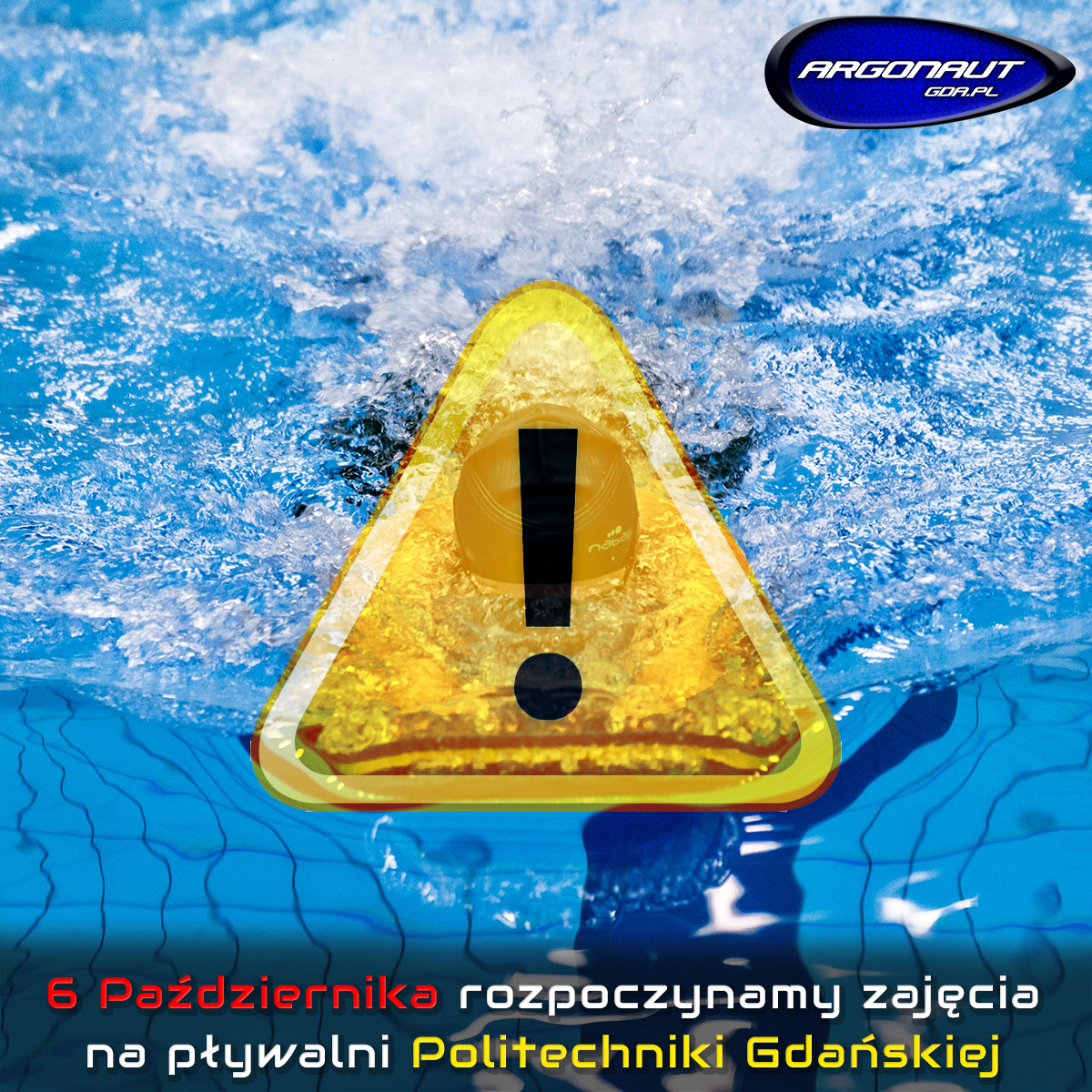 </br> 6 Października 2020 rozpoczynamy zajęcia na pływalni krytej Politechniki Gdańskiej